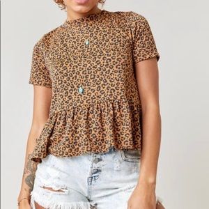 NWT Cheetah Print Top